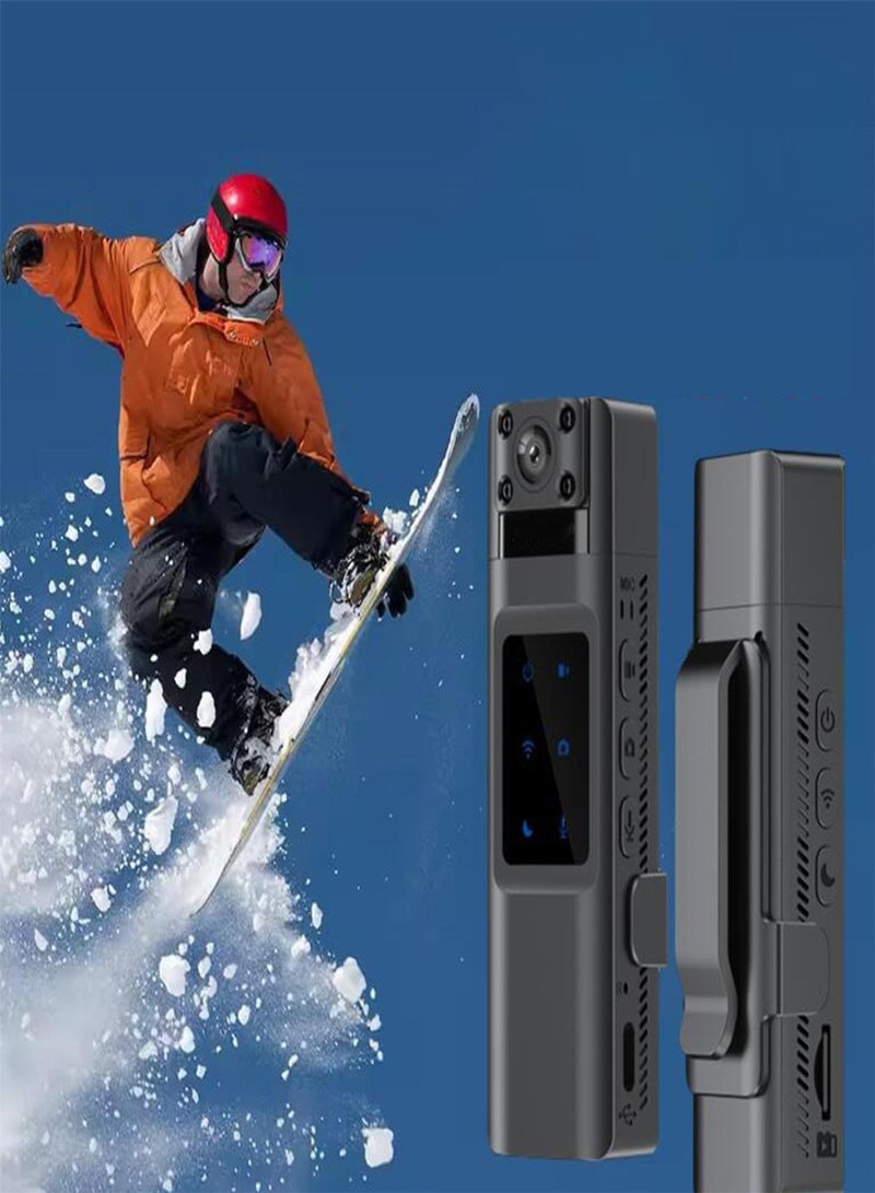 Portable Sports Video Recorder, 1000mAh rechargeable battery camera, high-definition 1080p Wi Fi camera, waterproof/durable/long-lasting battery camera, wearable camera recorder for outdoor underwater shooting - Image 3